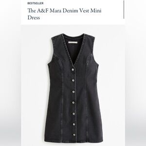 The A&F Mara Denim Vest Mini Dress XL Petite